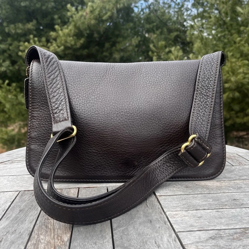 Vintage COACH Sonoma Crossbody Shoulder Bag‎ Brown Leather Purse 4928 Costa Rica